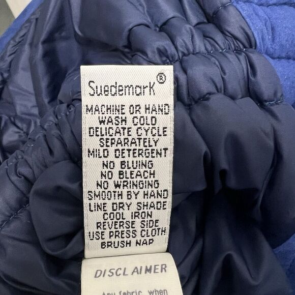 Skea Paris Vail Vintage Ski Zip-up Jacket Faux Fur Trim Winter Coat Blue Size 12 - Picture 9 of 10